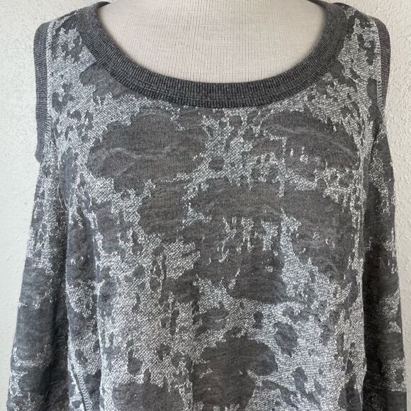Vintage Shauana Cold Shoulder Sweatshirt Size L EUC - Picture 2 of 7